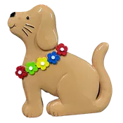 253: Dog with Lei