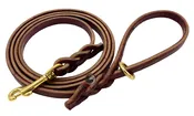 6 FT Braided Leather Dog Leash