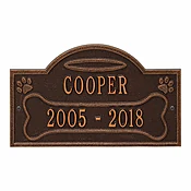 All Dogs Go To Heaven with Antique Copper Finish