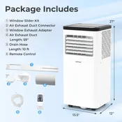 10000 BTU Portable Air Conditioner 3 in 1 Unit