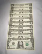 10 Consecutive 2003 One Dollar Federal Reserve Star Notes GEM CU PC740