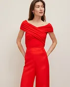 Crisscross Off-The-Shoulder Top