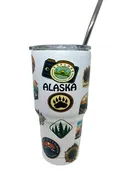30 oz Mountain Sticker Tumbler