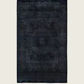 Black Traditional Samsara Wool Rug - 4'5" x 7'2"