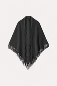 Minnie Rose Cashmere Fringe Shawl YR0780