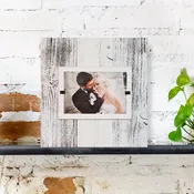 Beach & Coastal Theme White Reclaimed Wood Picture Frames for 4x6 or 5x7 Pictures
