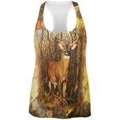 10 Point Buck Splatter All Over Womens Work Out Tank Top