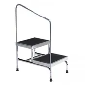 Brewer Heavy-Duty, Two-Step Stool with Handrail