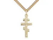 14K Gold-Filled Greek Orthodox Cross Necklace