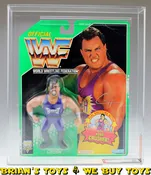 1994 Hasbro WWF Series 11 Green Card Crush Action Figure AFA 70 EX+ (C70 B80 F85) #17455381