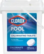 Clorox Pool & Spa Active Chlorinating Tablet, Solid, Chlorine, 35 lb Bucket