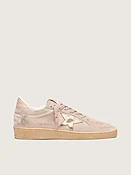 Ball Star Damen aus puderrosa Rauleder mit goldfarbenem Metallic-Stern