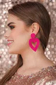 Always My Valentine Beaded Heart Earrings