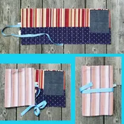 Small Tool Roll - crochet hook, pencils etc