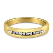 0.10ct, 14K White Gold and Diamond Wedding Band (102CSR2771Y)