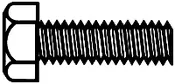 00-90 Brass Hex Head Machine Screws -- 1/2 x .047" 1.27 x .12cm pkg(10)