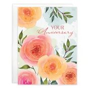 Anniversary card - Big Blooms