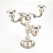 20th Century Spritzer & Fuhrmann Tableware Sterling Silver Five Arms Candelabra — LA MAISON SUPREME