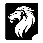 118 Lion Head - Set of 5 - Art Factory Glitter Tattoo Stencil