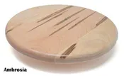 12 Inch Ambrosia Maple Lazy Susan – Handmade Wooden Serving Tray & Table Centerpiece