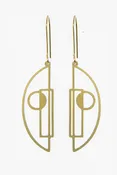 Art Deco Semis Earrings