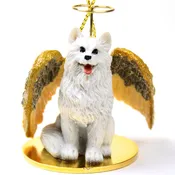 American Eskimo Pet Angel Ornament