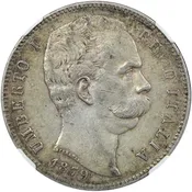 1879R Italy 5 Lire NGC XF45 — Sam Sloat Coins