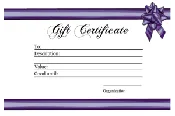 Gift certificate