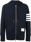THOM BROWNE - 4-Bar Zip Hoodie in Navy