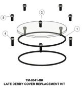 LATE TOURING DERBY COVER REPAIR KIT | TM-0041-RK