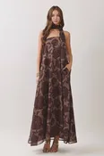 Bobbie Joe Floral Scarf Maxi Dress