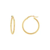 14 Karat Yellow Gold Hoop Earrings