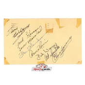 1954 Postcard Signed by Arnie Risen Jack Coleman Tom Marshall and More
