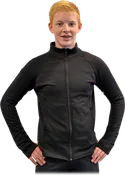 Chloe Noel Unisex Fleece Jackets w Zipper Pockets & Thumb Holes (Black) JT88U(BB)