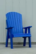 Heavy Duty Poly Lawn, Patio, Beach, and Fanback Camping Chair Blue