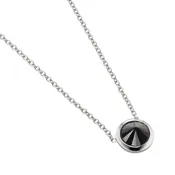 Black Diamond Solitaire Necklace