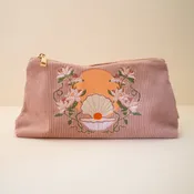 Medium Corduroy Pouch - Island Pink