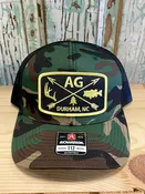 AG Outfitters Logo Patch Trucker Hat Camo/Black