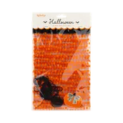 Orange Polka Dot Cello Treat Bags with Pumpkin Tags