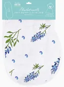 2-in-1 Burp Cloth + Bib: Bluebonnet