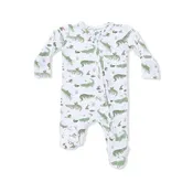2 Way Zipper Footie - Crayon Alligators