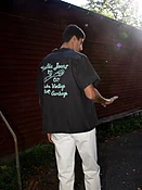 Arthur Bowling Shirt Saftey Pin Black