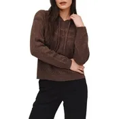 BELLA DAHL POINTELLE FAIRISLE KNIT HOODIE