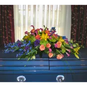 Jewel Tone Casket Cover - $150-$500 — Village Green Flowers & Gifts