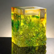 Crystal Candle Holder, "Heavenly Splendor"
