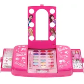Barbie - Townley Girl Cosmetic Light-up Vanity Makeup Set Includes Lip Gloss, Eye Shadow, Brushes, Nail Polish, Nail Accessories & more! for Girls, Ages 3+ perfect for Parties, Sleepovers & Makeovers