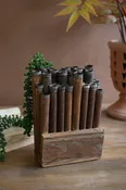 Reclaimed Wooden Thread Spools Art