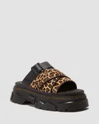 DR MARTENS Mattison Leopard Slide Sandalen