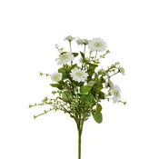22" White Scabiosa Bush