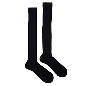 Calza lunga a costine blue